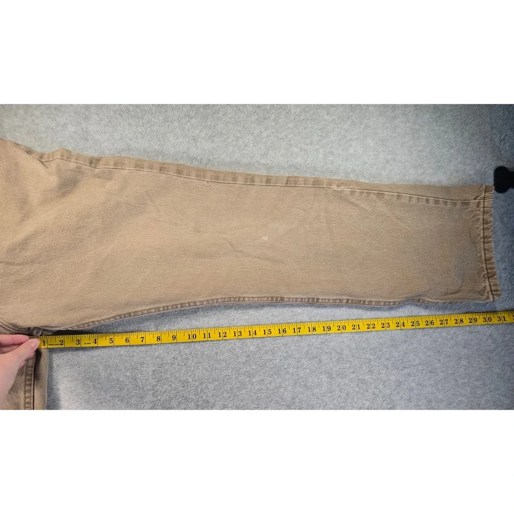 Vintage Lee Mens Tan Brown‎ Denim Jeans 40x32 Straight Leg 100% Cotton